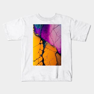 Hopes in Honey - Abstract Alcohol Ink Resin Art Kids T-Shirt